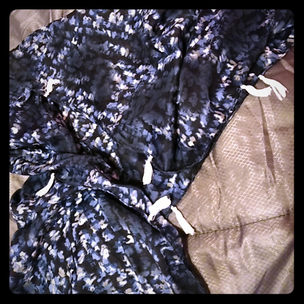Blue and White scarf